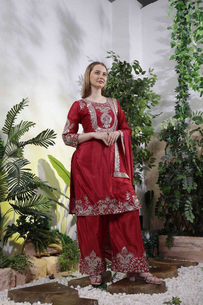 Ynf Chinon Silk KESH540 1133 Suits & Dresses Wholesale Sharara Salwar Suits Silk Suits Manufacturer