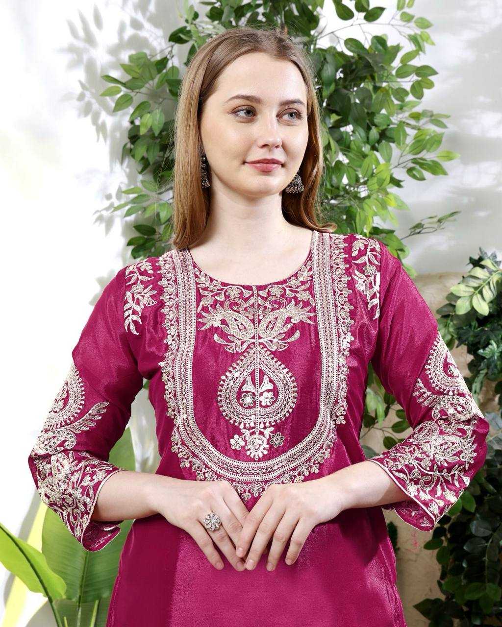 Ynf Chinon Silk KESH540 1133 Suits & Dresses Wholesale Sharara Salwar Suits Silk Suits Manufacturer