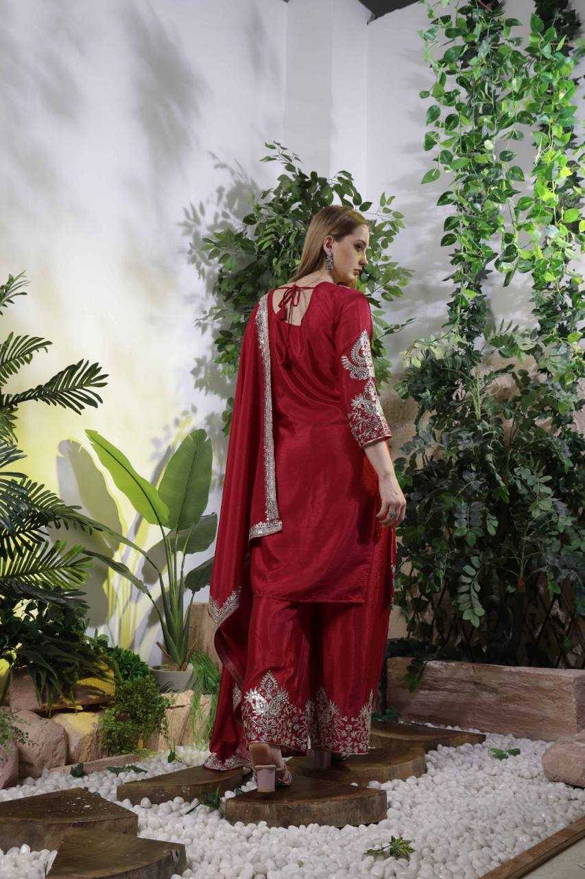 Ynf Chinon Silk KESH540 1133 Suits & Dresses Wholesale Sharara Salwar Suits Silk Suits Manufacturer