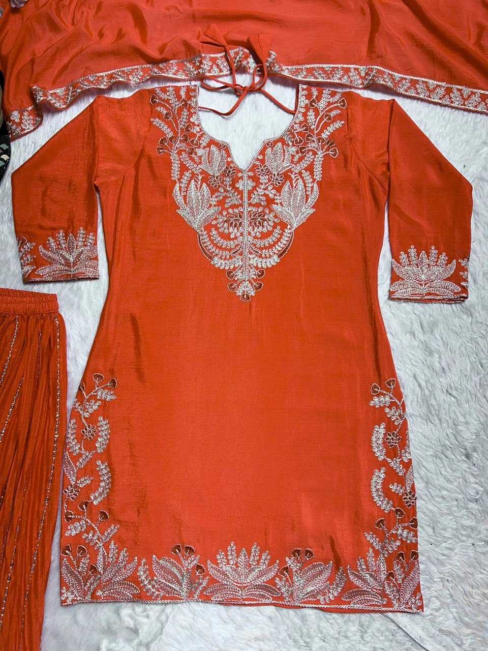 Ynf Chinon Silk KESH540 5023 Suits & Dresses Wholesale Sharara Salwar Suits Embroidery Suits Manufacturer