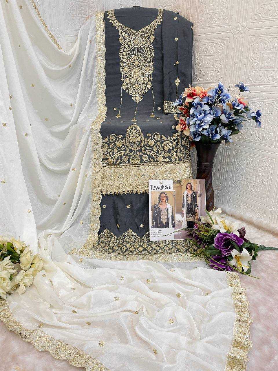 Ynf Chinon Silk RIN131 1311 Suits & Dresses Wholesale Ladies Suits Embroidery Suits Palazzo Suit Zari Work Suit Manufacturer