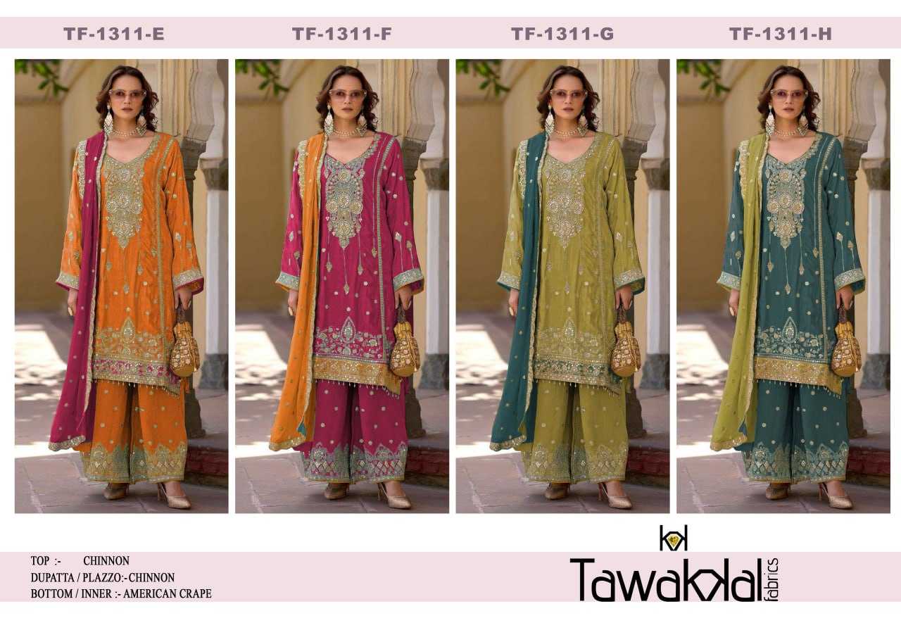 Ynf Chinon Silk RIN131 1311 Suits & Dresses Wholesale Ladies Suits Embroidery Suits Palazzo Suit Zari Work Suit Manufacturer
