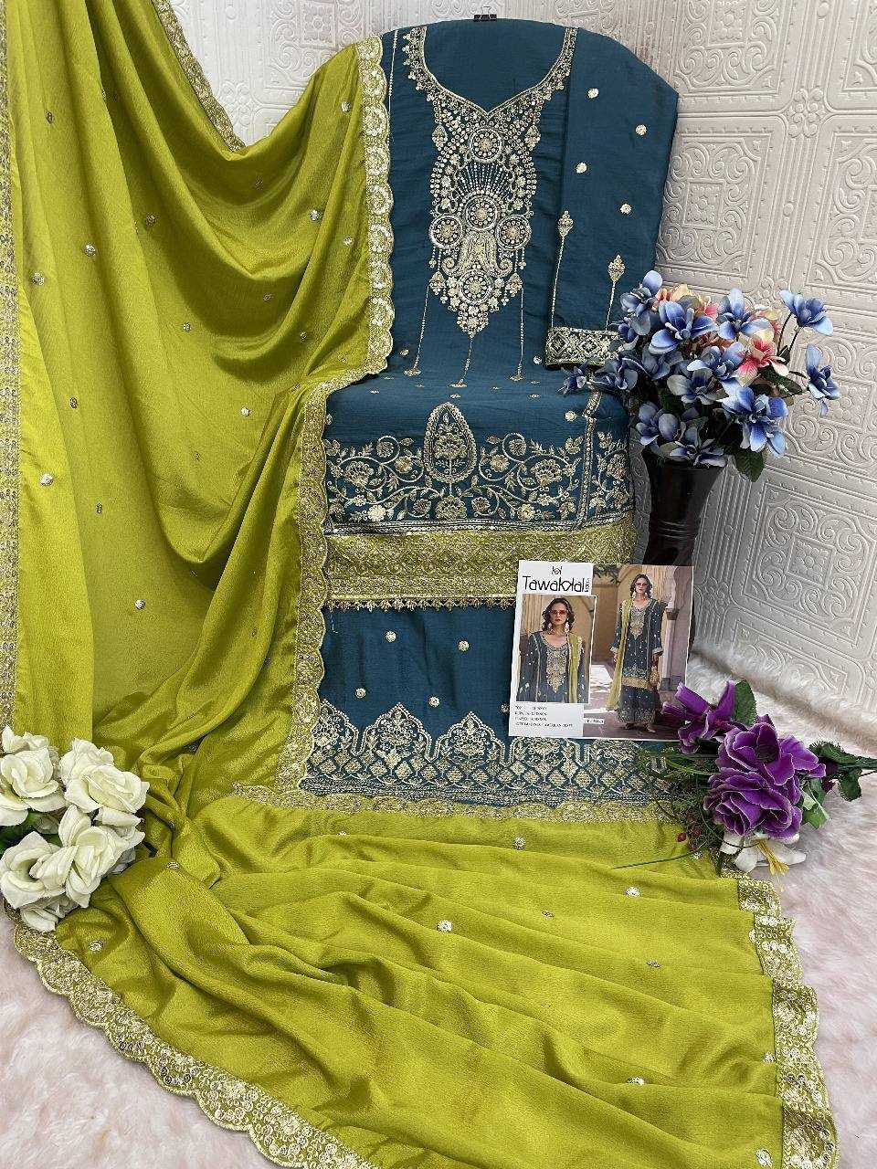 Ynf Chinon Silk RIN131 1311 Suits & Dresses Wholesale Ladies Suits Embroidery Suits Palazzo Suit Zari Work Suit Manufacturer