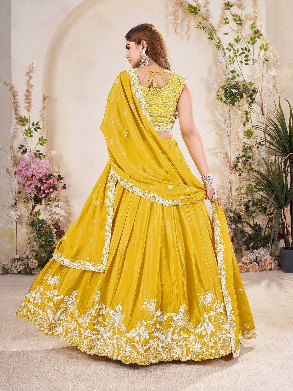 Ynf Chinon Silk RIN131 353 Lehengas Wholesale Designer Lehenga Embroidered Lehenga Lehenga With Dupatta Manufacturer
