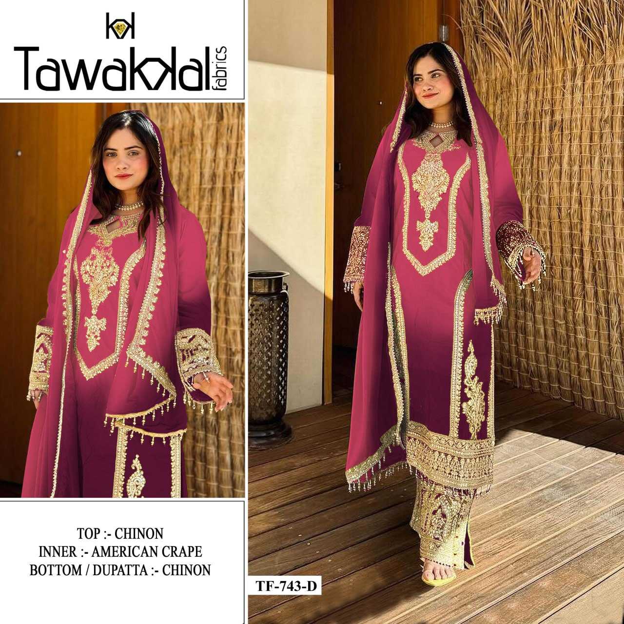 Ynf Chinon Silk RIN131 743 Suits & Dresses Wholesale Ladies Suits Kashmiri Suits Embroidery Suits Palazzo Suit Wedding Suits Manufacturer
