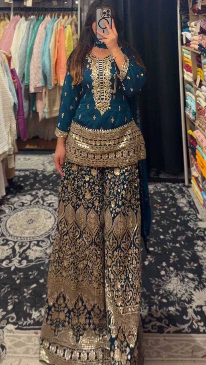 Ynf Chinon Silk RIN133 1519 Suits & Dresses Wedding Collections Festive Collections Wholesale Ladies Silk Suit Designer Suits Wedding guest dresses Manufacturer