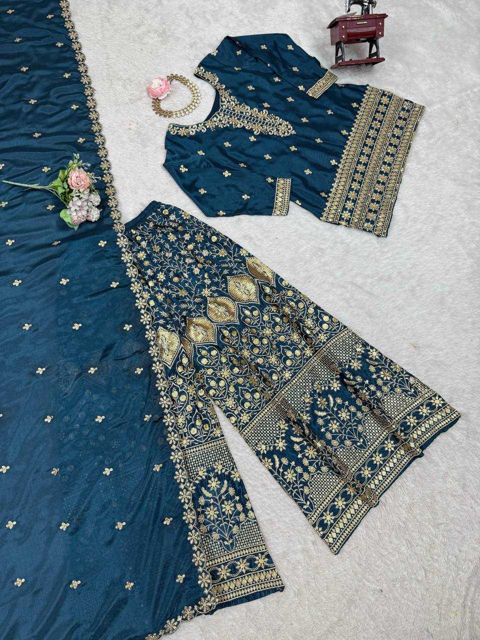 Ynf Chinon Silk RIN133 1519 Suits & Dresses Wedding Collections Festive Collections Wholesale Ladies Silk Suit Designer Suits Wedding guest dresses Manufacturer