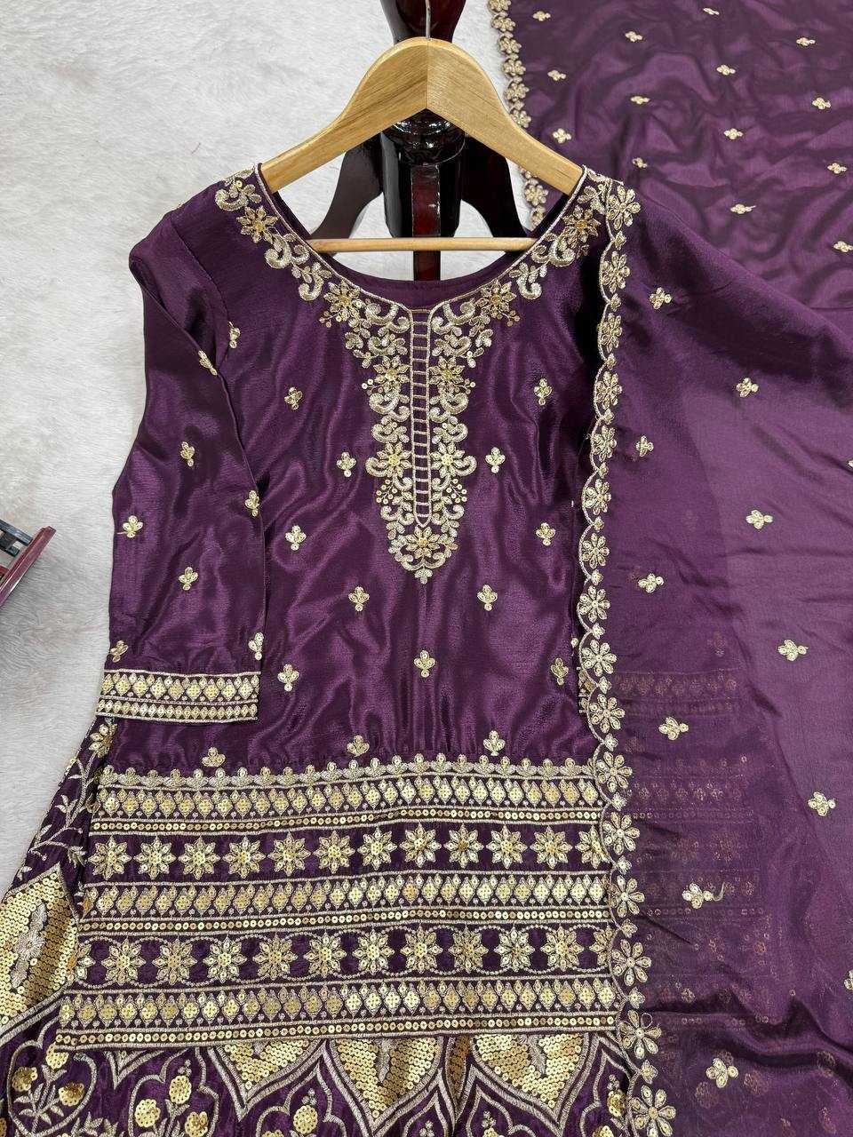 Ynf Chinon Silk RIN133 1519 Suits & Dresses Wedding Collections Festive Collections Wholesale Ladies Silk Suit Designer Suits Wedding guest dresses Manufacturer