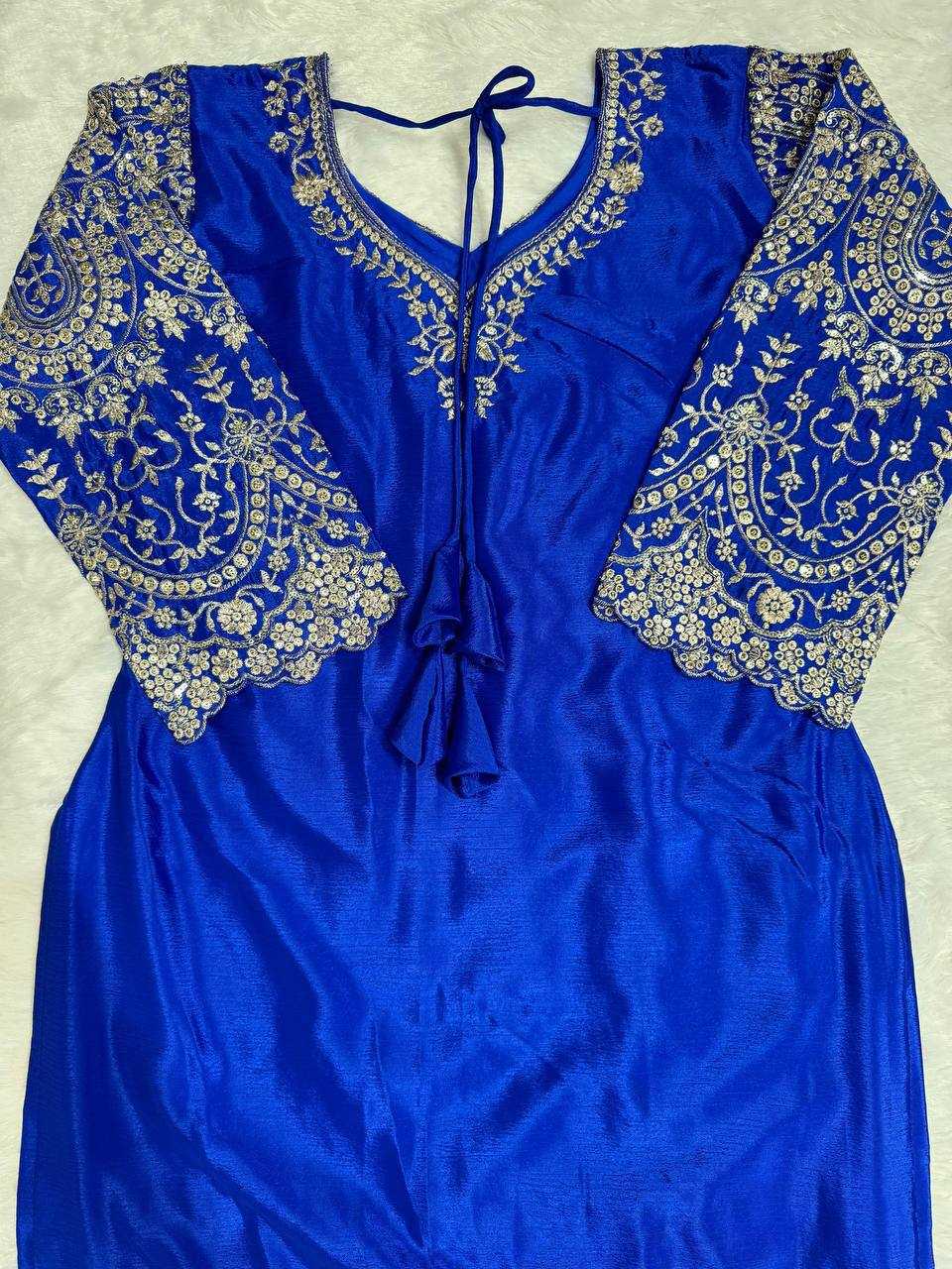Ynf Chinon Silk RIN162 5741 Suits & Dresses Wholesale Ladies Suits Embroidery Suits Palazzo Suit Bridal Wedding Dresses Manufacturer