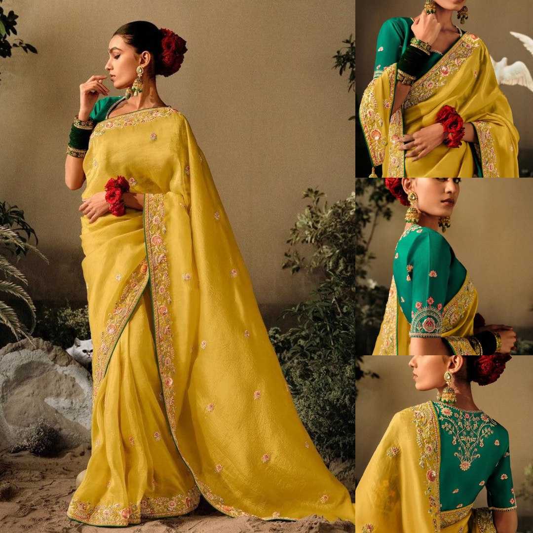 Ynf Chinon Silk RIN188 Newton Sarees Wholesale Party Wear Sarees Fancy Sarees Embroidered Sarees Manufacturer