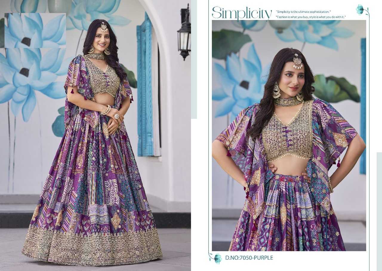 Ynf Chinon Silk RIN197 3125 Lehengas Wholesale Designer Lehenga Bridal Lehenga Silk Lehenga Manufacturer