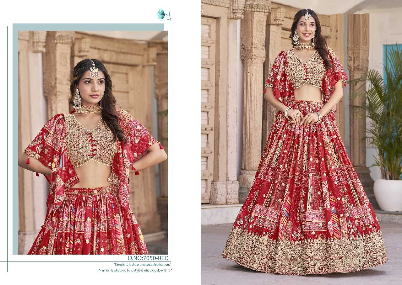 Ynf Chinon Silk RIN197 3125 Lehengas Wholesale Designer Lehenga Bridal Lehenga Silk Lehenga Manufacturer