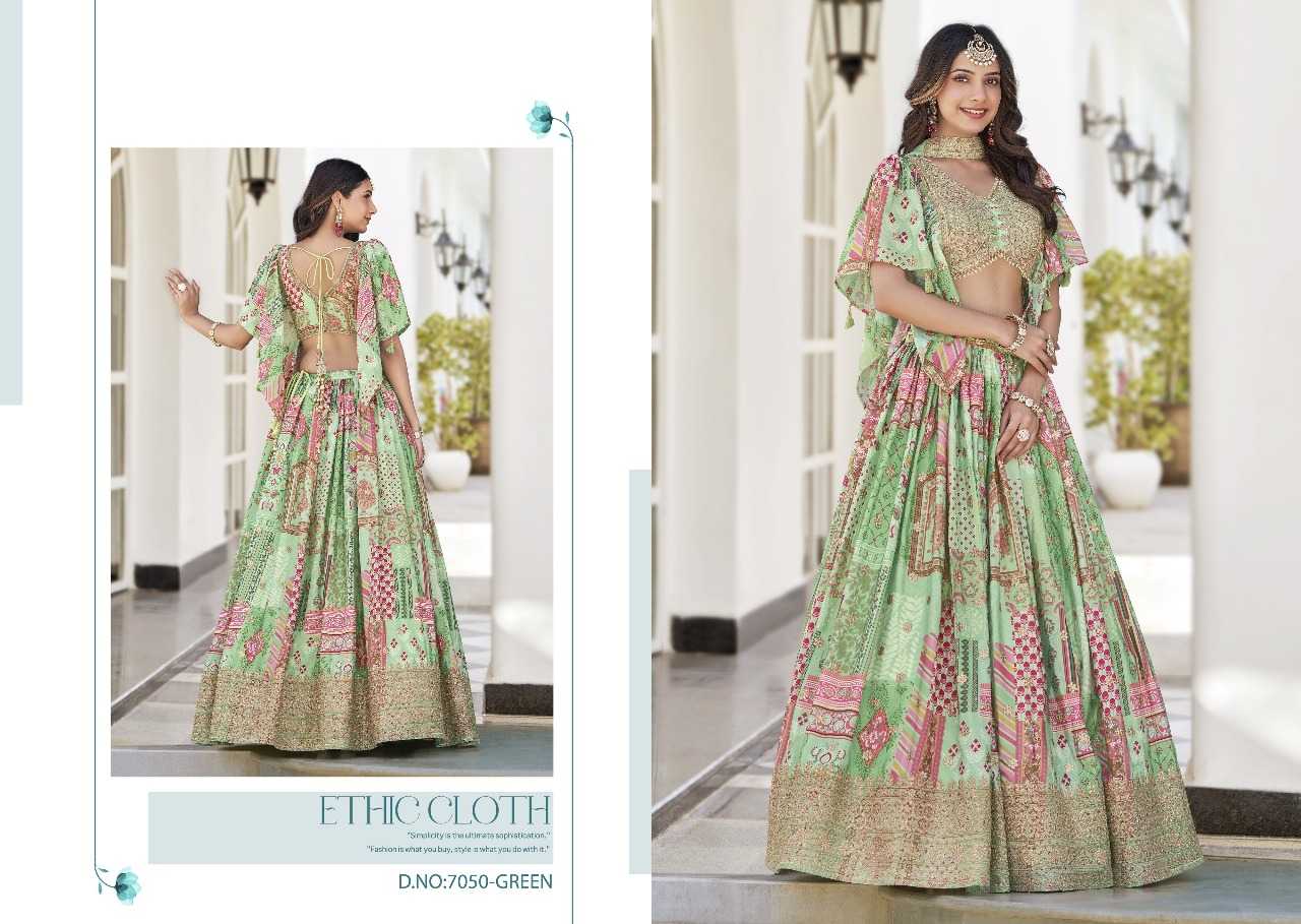 Ynf Chinon Silk RIN197 3125 Lehengas Wholesale Designer Lehenga Bridal Lehenga Silk Lehenga Manufacturer
