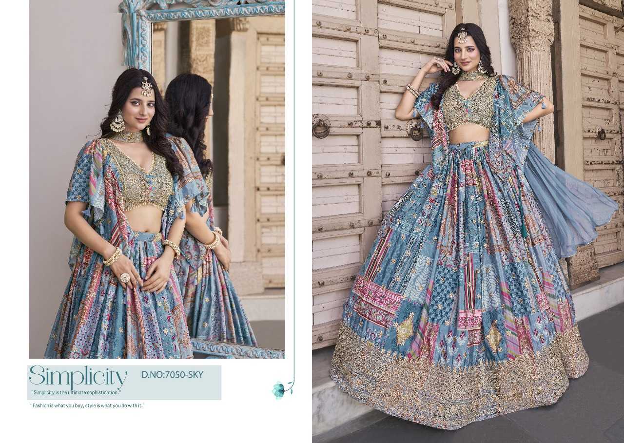 Ynf Chinon Silk RIN197 3125 Lehengas Wholesale Designer Lehenga Bridal Lehenga Silk Lehenga Manufacturer