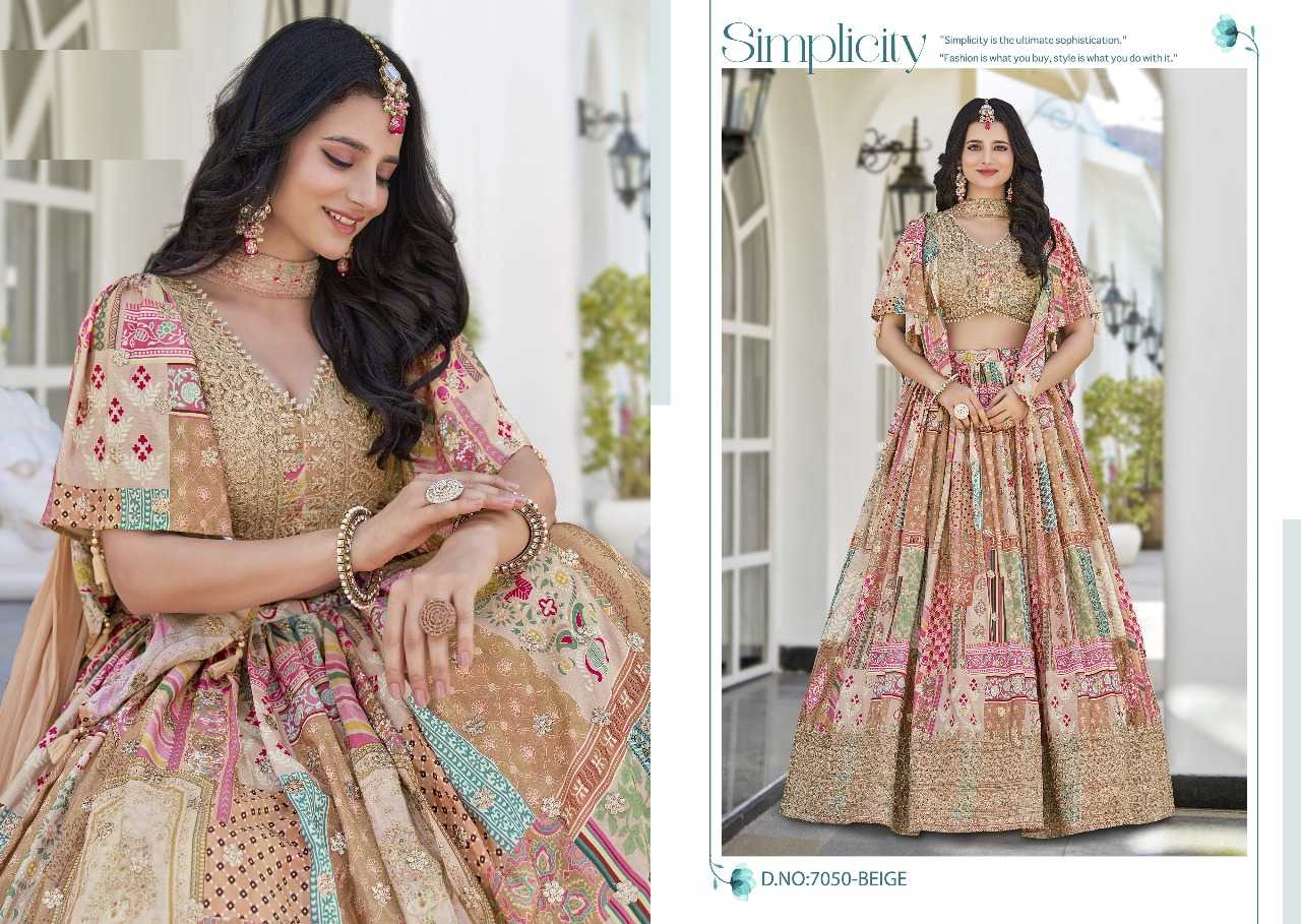 Ynf Chinon Silk RIN197 3125 Lehengas Wholesale Designer Lehenga Bridal Lehenga Silk Lehenga Manufacturer