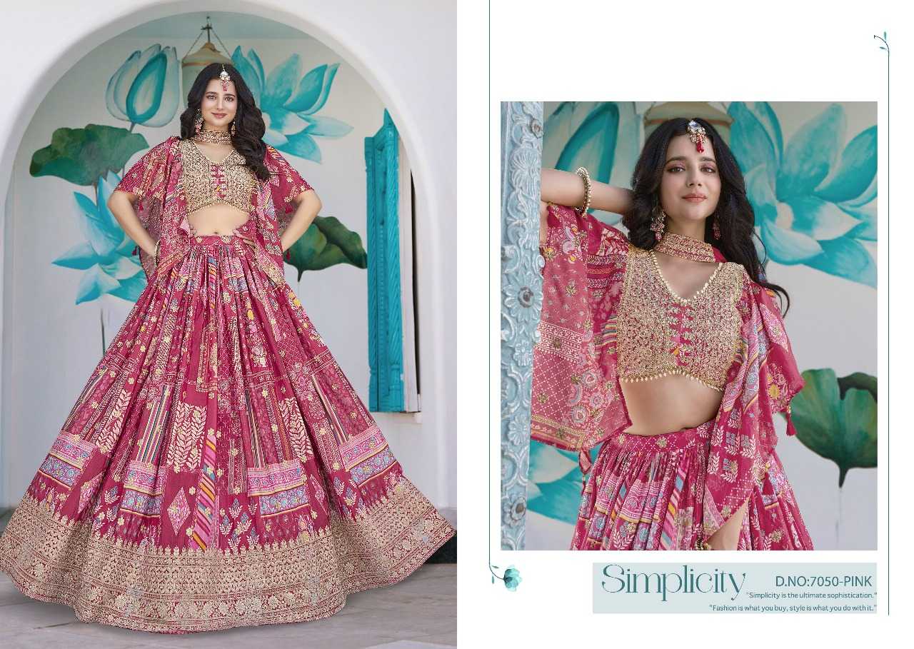 Ynf Chinon Silk RIN197 3125 Lehengas Wholesale Designer Lehenga Bridal Lehenga Silk Lehenga Manufacturer
