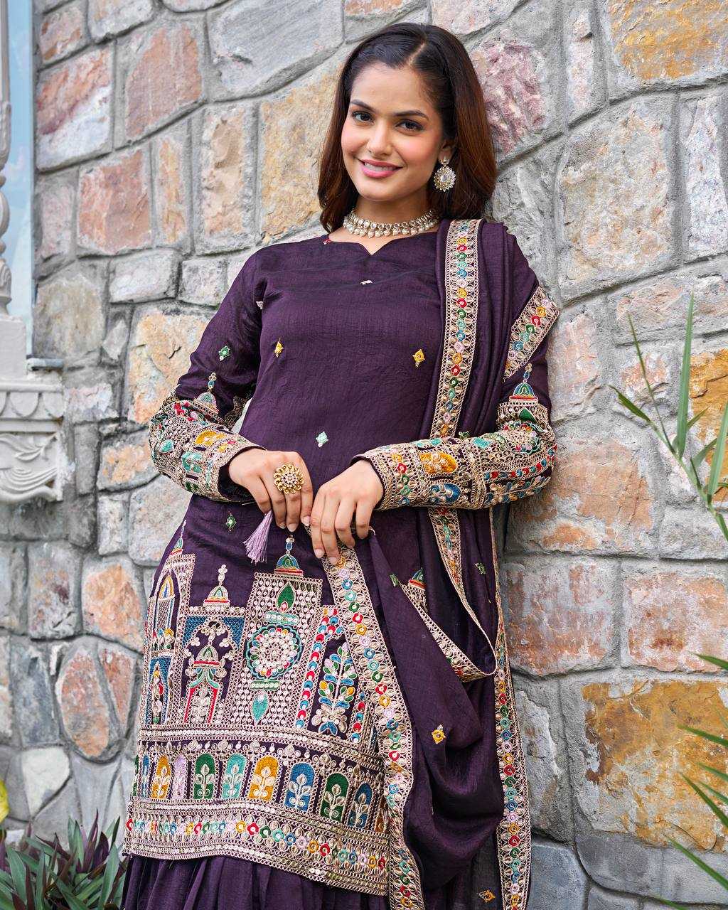 Ynf Chinon Silk RIN197 4834 Suits & Dresses Wholesale Party wear suits Bridal Suits Designer Suits Manufacturer