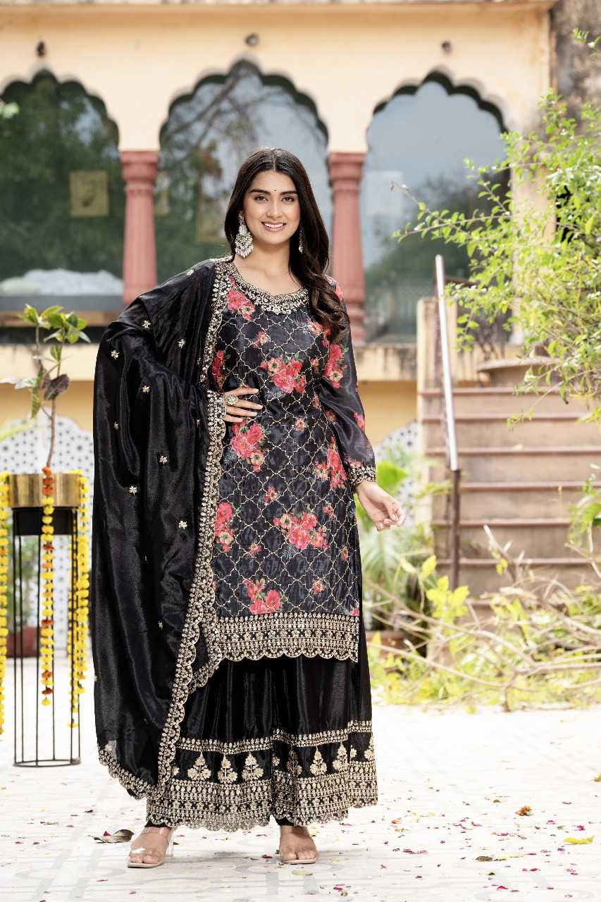 Ynf Chinon Silk RIN197 4972 Suits & Dresses Wholesale Party wear suits Bridal Suits Designer Suits Manufacturer