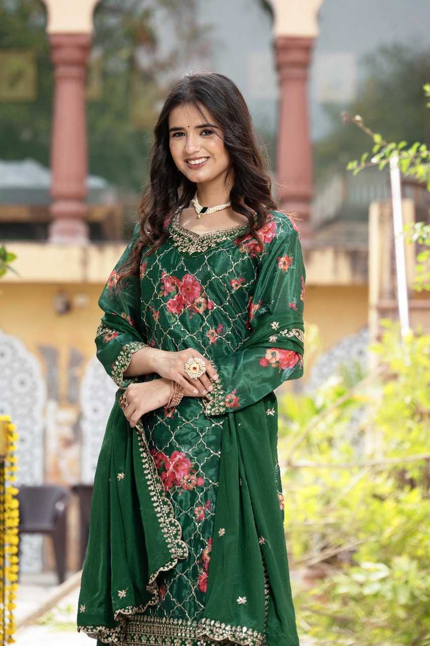 Ynf Chinon Silk RIN197 4972 Suits & Dresses Wholesale Party wear suits Bridal Suits Designer Suits Manufacturer
