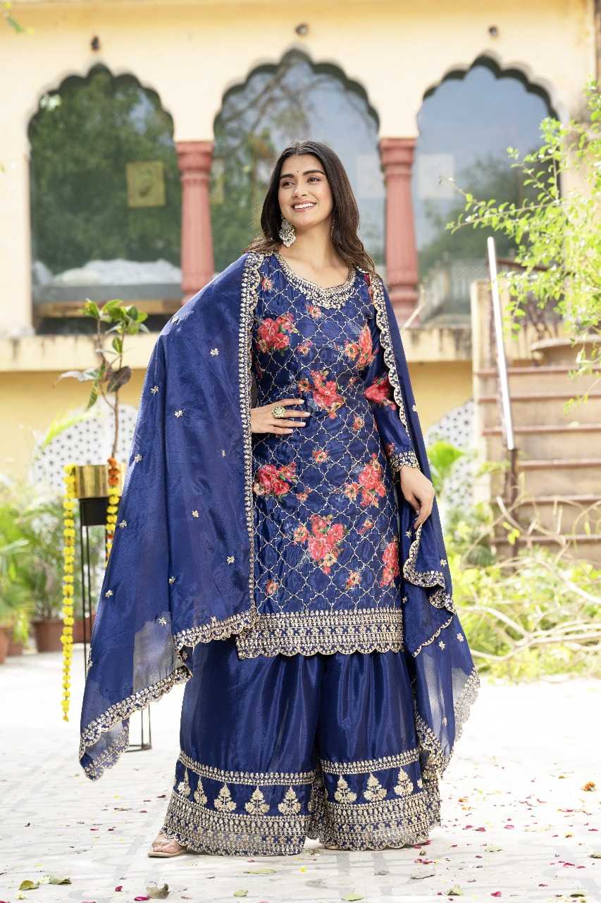 Ynf Chinon Silk RIN197 4972 Suits & Dresses Wholesale Party wear suits Bridal Suits Designer Suits Manufacturer