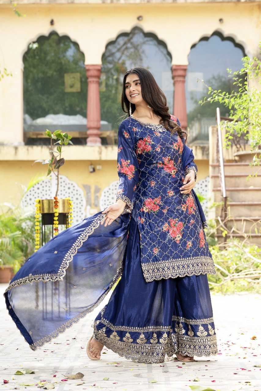 Ynf Chinon Silk RIN197 4972 Suits & Dresses Wholesale Party wear suits Bridal Suits Designer Suits Manufacturer