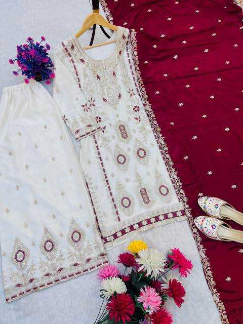 Ynf Chinon Silk RIN212 7040 Kurti Festive Collections Wholesale Kurti With Palazzo Eid Collections Manufacturer