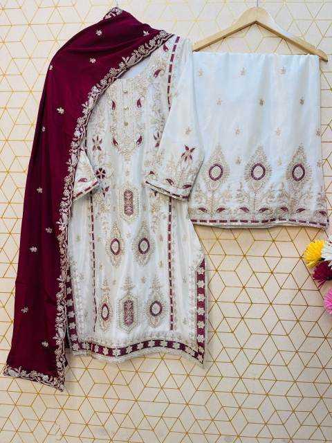 Ynf Chinon Silk RIN212 7040 Kurti Festive Collections Wholesale Kurti With Palazzo Eid Collections Manufacturer