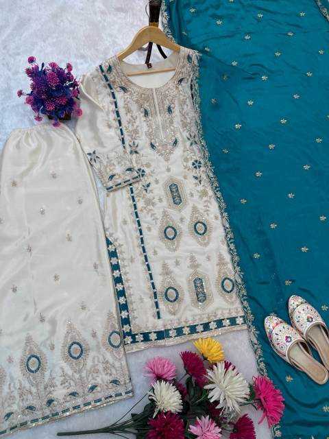 Ynf Chinon Silk RIN212 7040 Kurti Festive Collections Wholesale Kurti With Palazzo Eid Collections Manufacturer