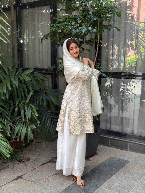 Ynf Chinon Silk RIN212 7041 Kurti Festive Collections Wholesale Kurti With Palazzo Eid Collections Manufacturer