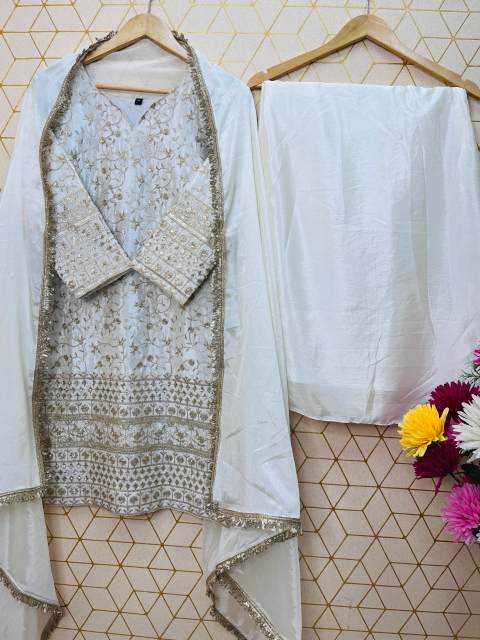 Ynf Chinon Silk RIN212 7041 Kurti Festive Collections Wholesale Kurti With Palazzo Eid Collections Manufacturer