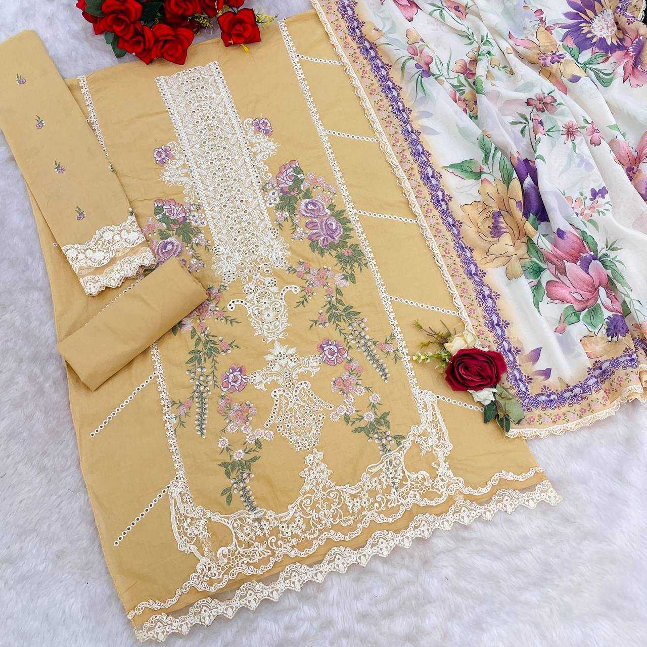 Ynf Cotton Cambric RIN131 913 Suits & Dresses Islamic Clothing Festive Collections Wholesale Pakistani Suits Cotton Suits Suit Material Manufacturer