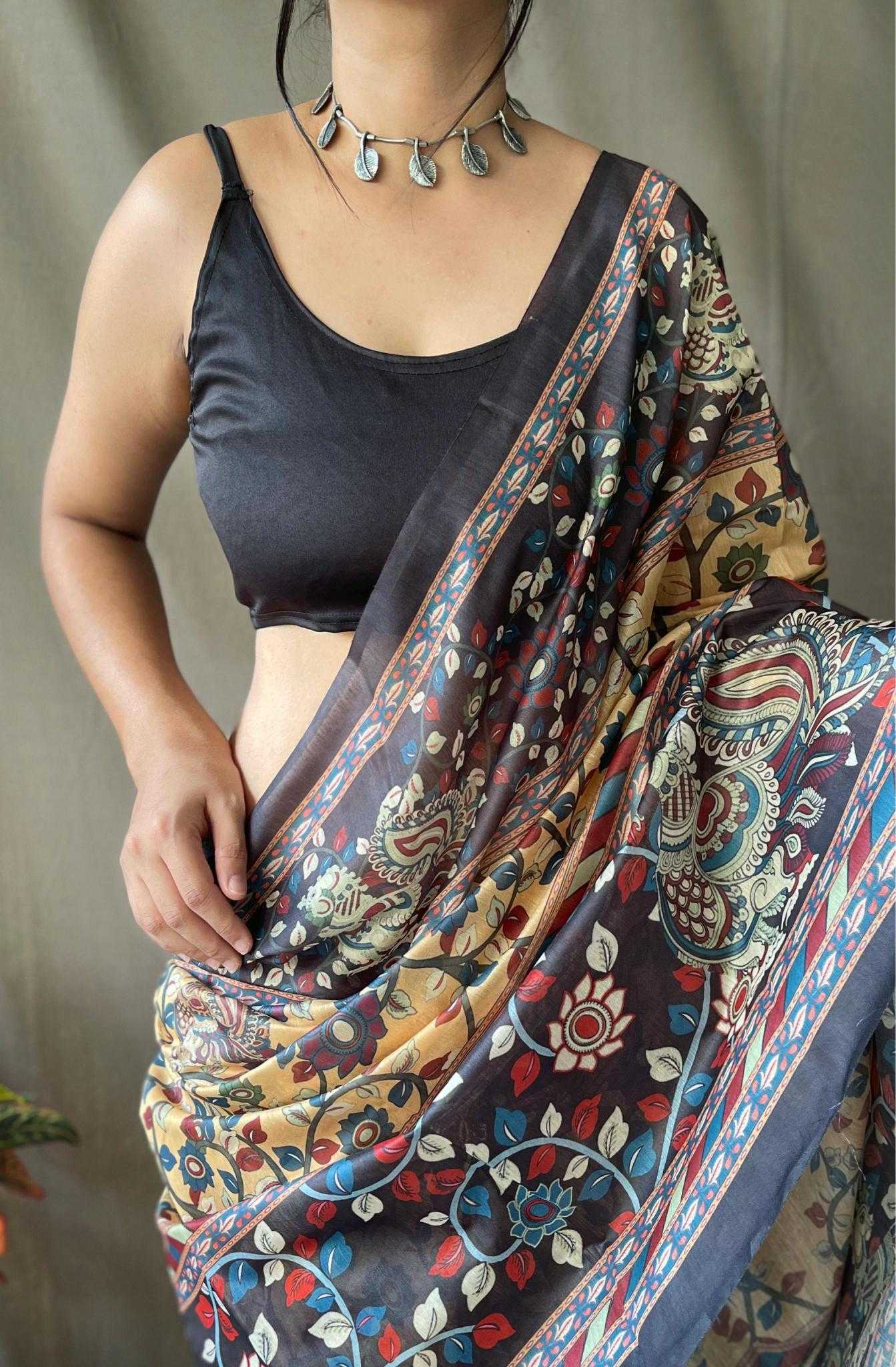 Ynf Cotton KESH249 COTTON KALAMKARI 2 Sarees Wholesale Printed Sarees Traditional Sarees Cotton Sarees Manufacturer
