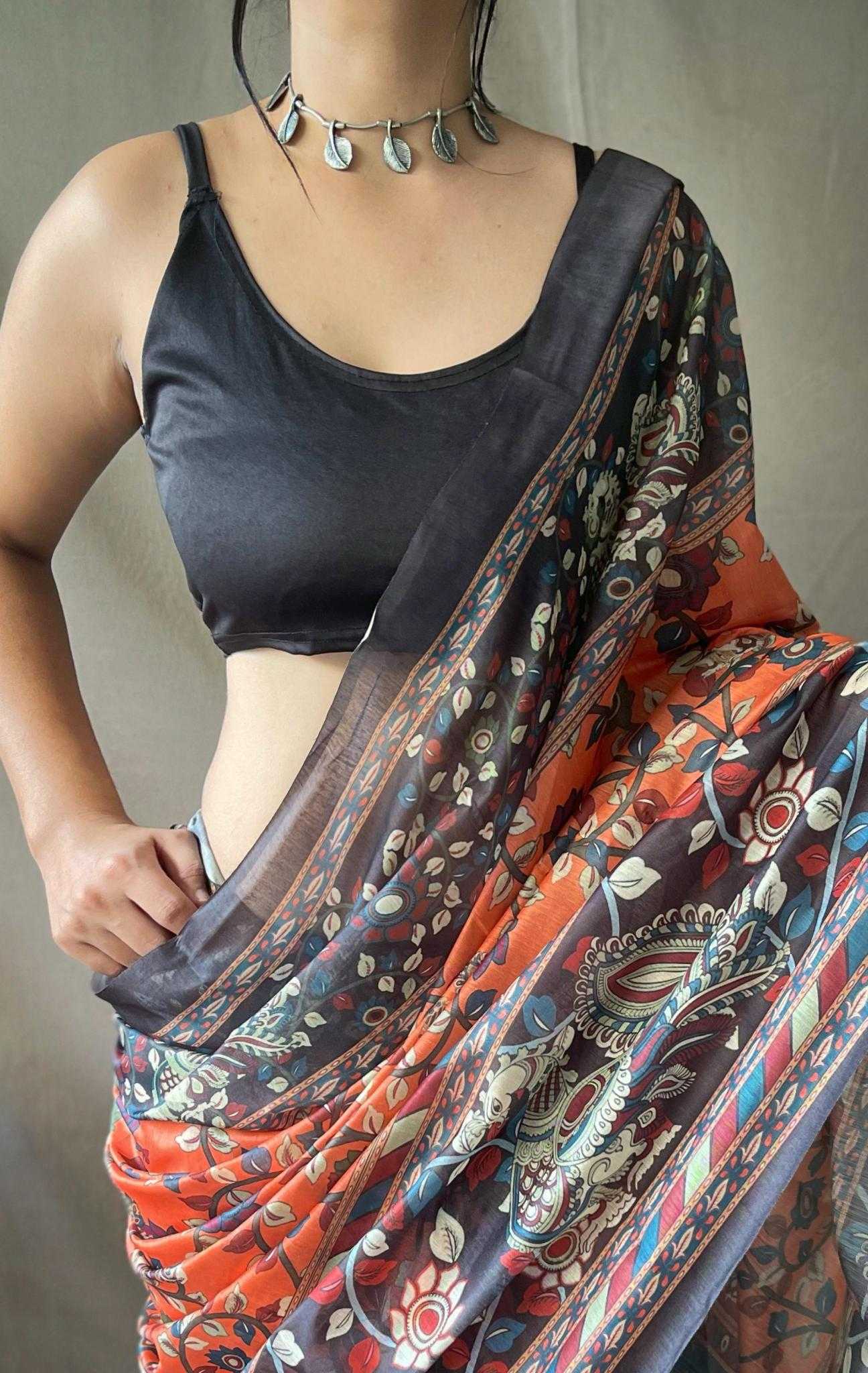 Ynf Cotton KESH249 COTTON KALAMKARI 2 Sarees Wholesale Printed Sarees Traditional Sarees Cotton Sarees Manufacturer