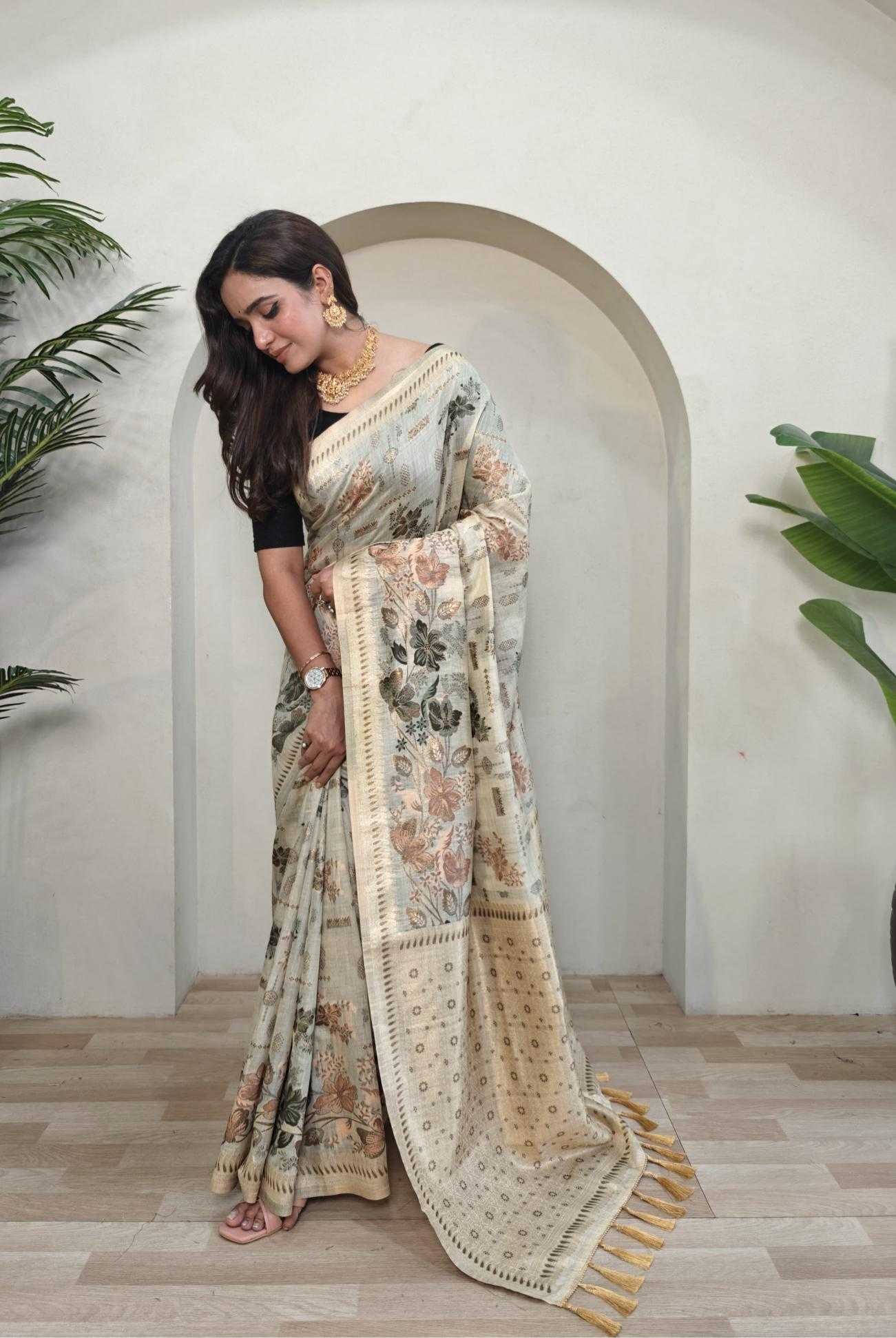 Ynf Cotton KESH249 Sarees Wholesale Designer Sarees Cotton Linen Sarees Traditional Sarees Manufacturer