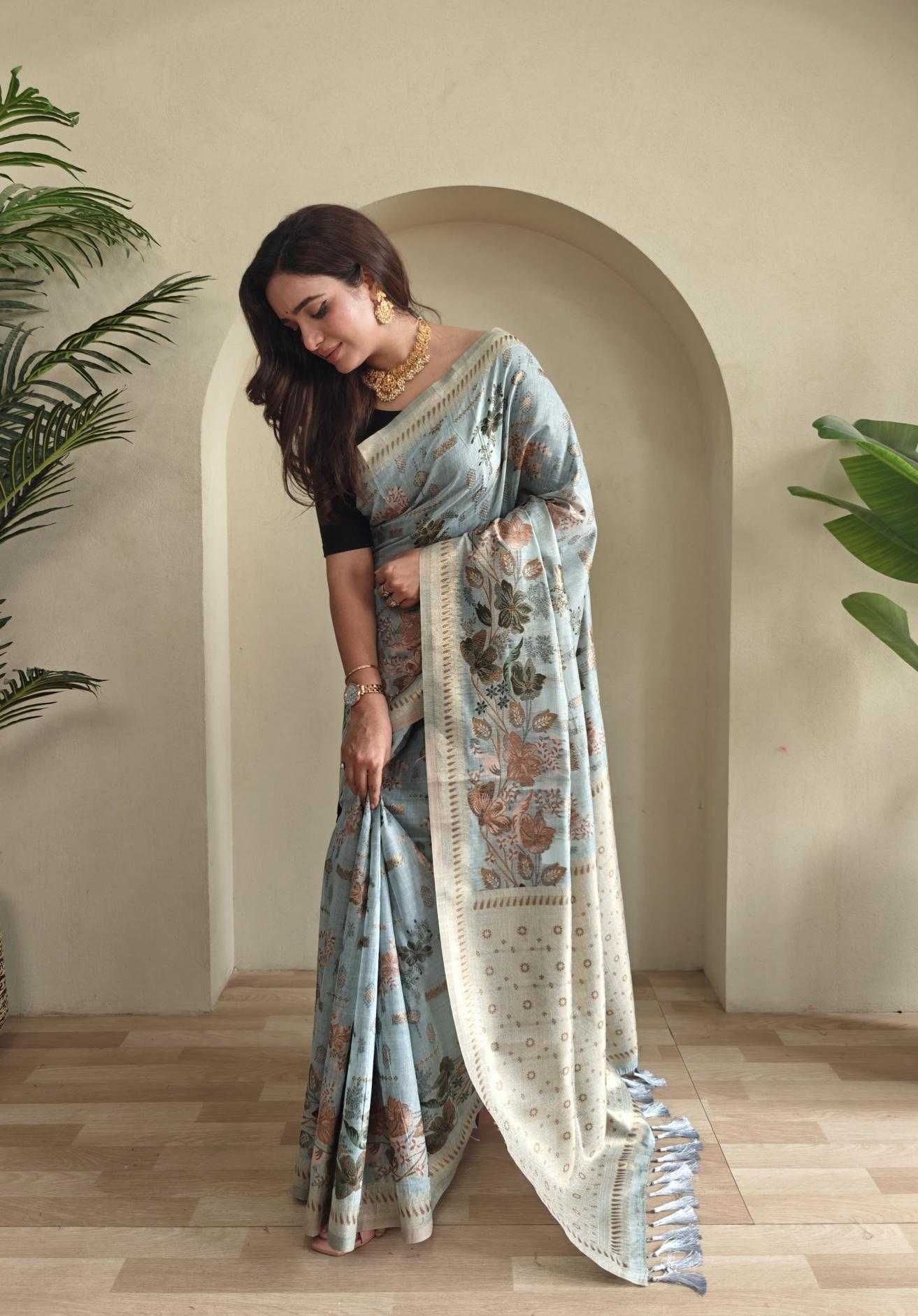 Ynf Cotton KESH249 Sarees Wholesale Designer Sarees Cotton Linen Sarees Traditional Sarees Manufacturer