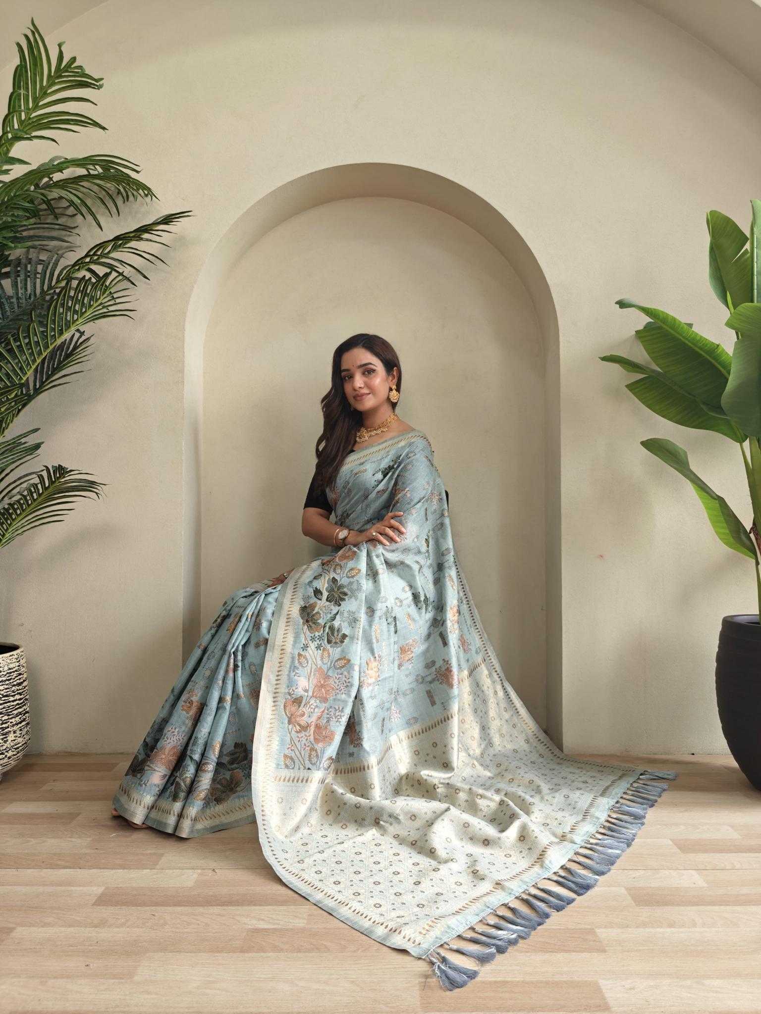 Ynf Cotton KESH249 Sarees Wholesale Designer Sarees Cotton Linen Sarees Traditional Sarees Manufacturer