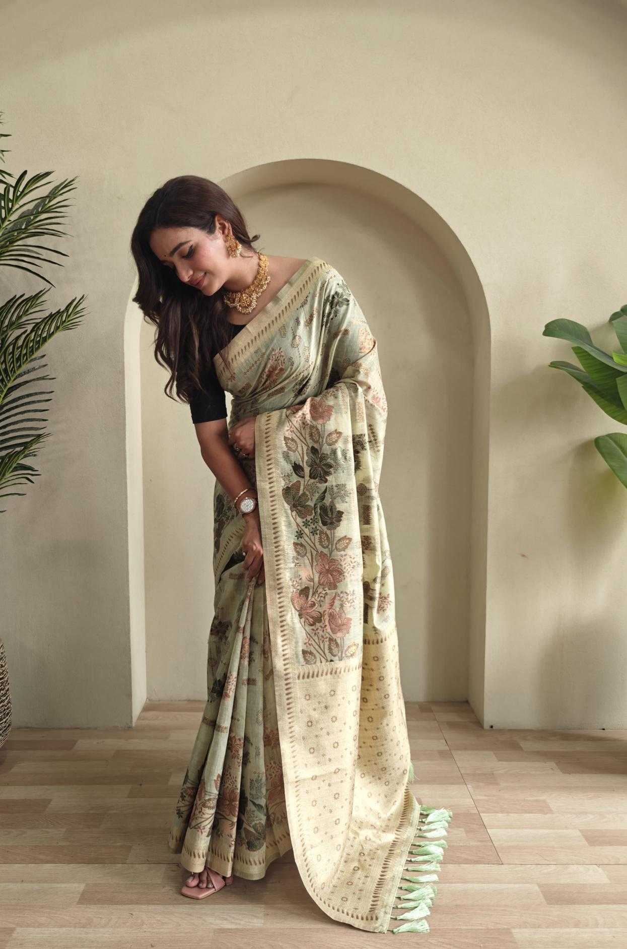 Ynf Cotton KESH249 Sarees Wholesale Designer Sarees Cotton Linen Sarees Traditional Sarees Manufacturer