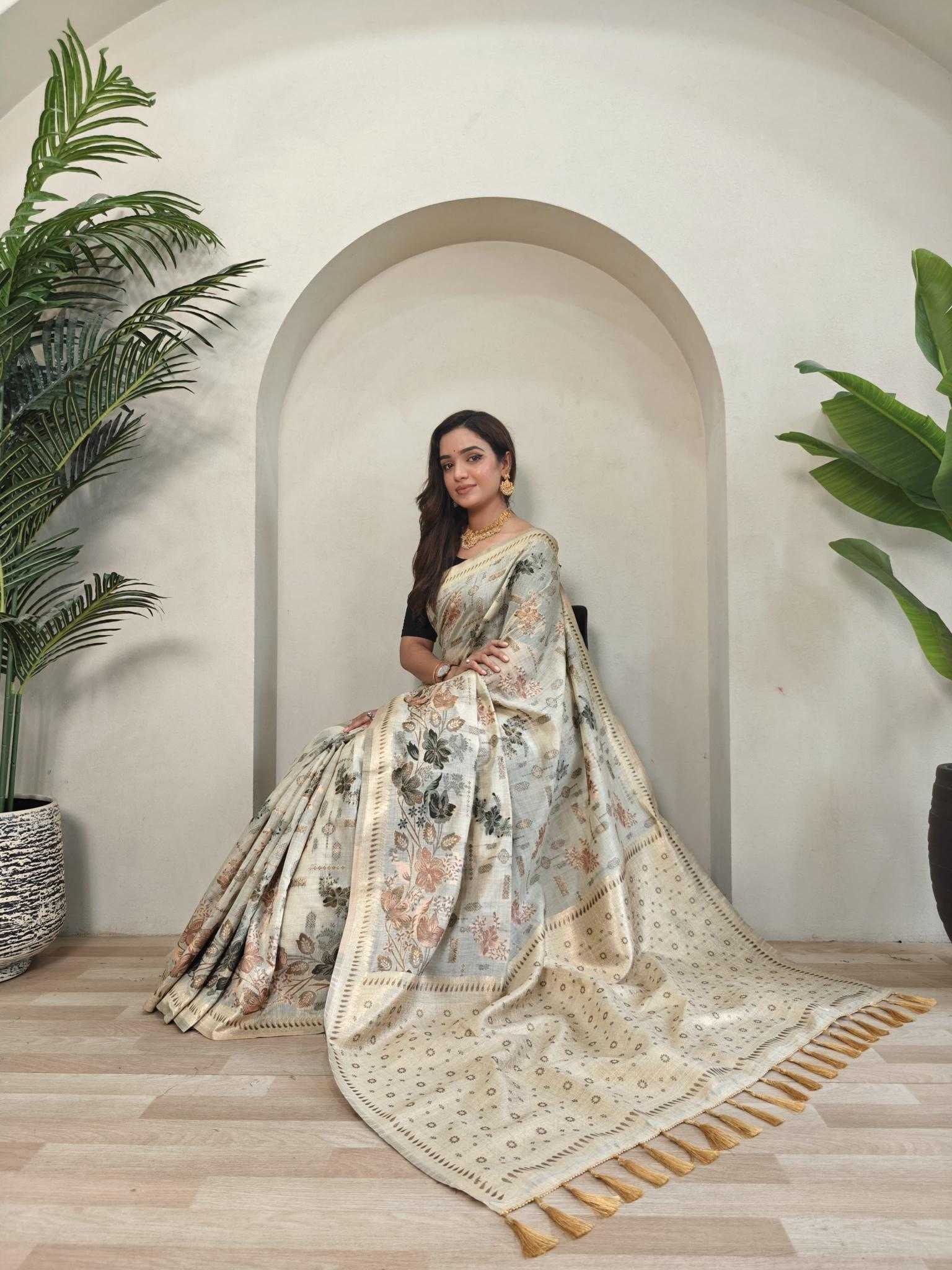 Ynf Cotton KESH249 Sarees Wholesale Designer Sarees Cotton Linen Sarees Traditional Sarees Manufacturer