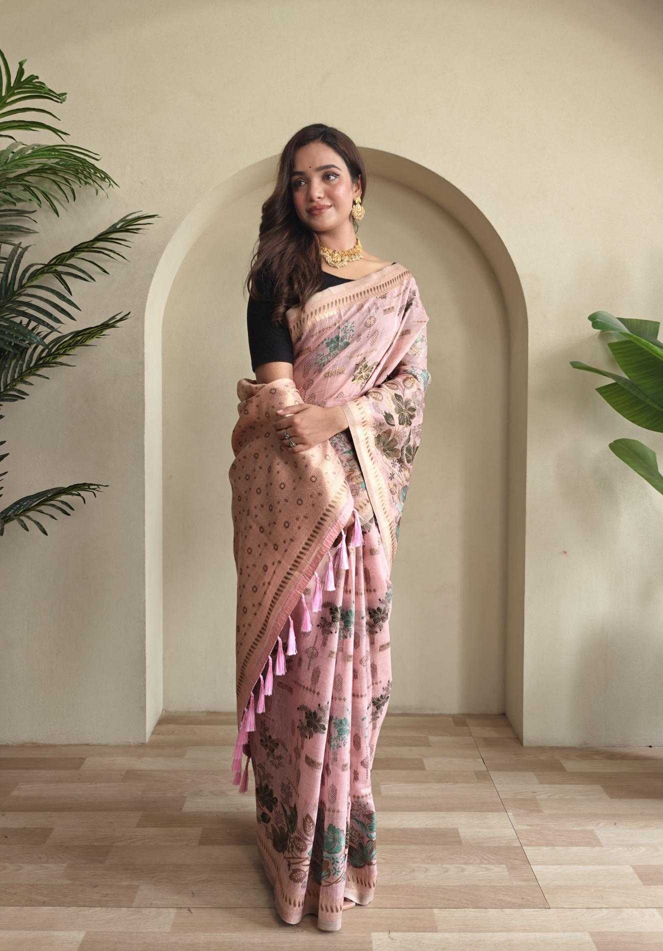 Ynf Cotton KESH249 Sarees Wholesale Designer Sarees Cotton Linen Sarees Traditional Sarees Manufacturer