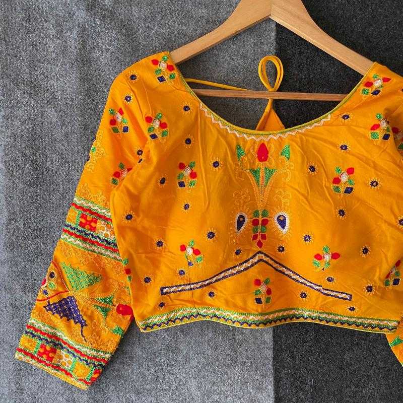 Ynf Cotton KESH426 Geeta-11 Readymade Blouses Wholesale Sequence Embroidery Blouse Designer Blouse Embroidered Blouses Manufacturer