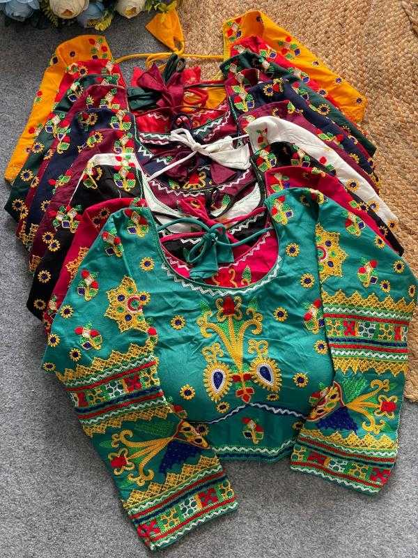 Ynf Cotton KESH426 Geeta-11 Readymade Blouses Wholesale Sequence Embroidery Blouse Designer Blouse Embroidered Blouses Manufacturer