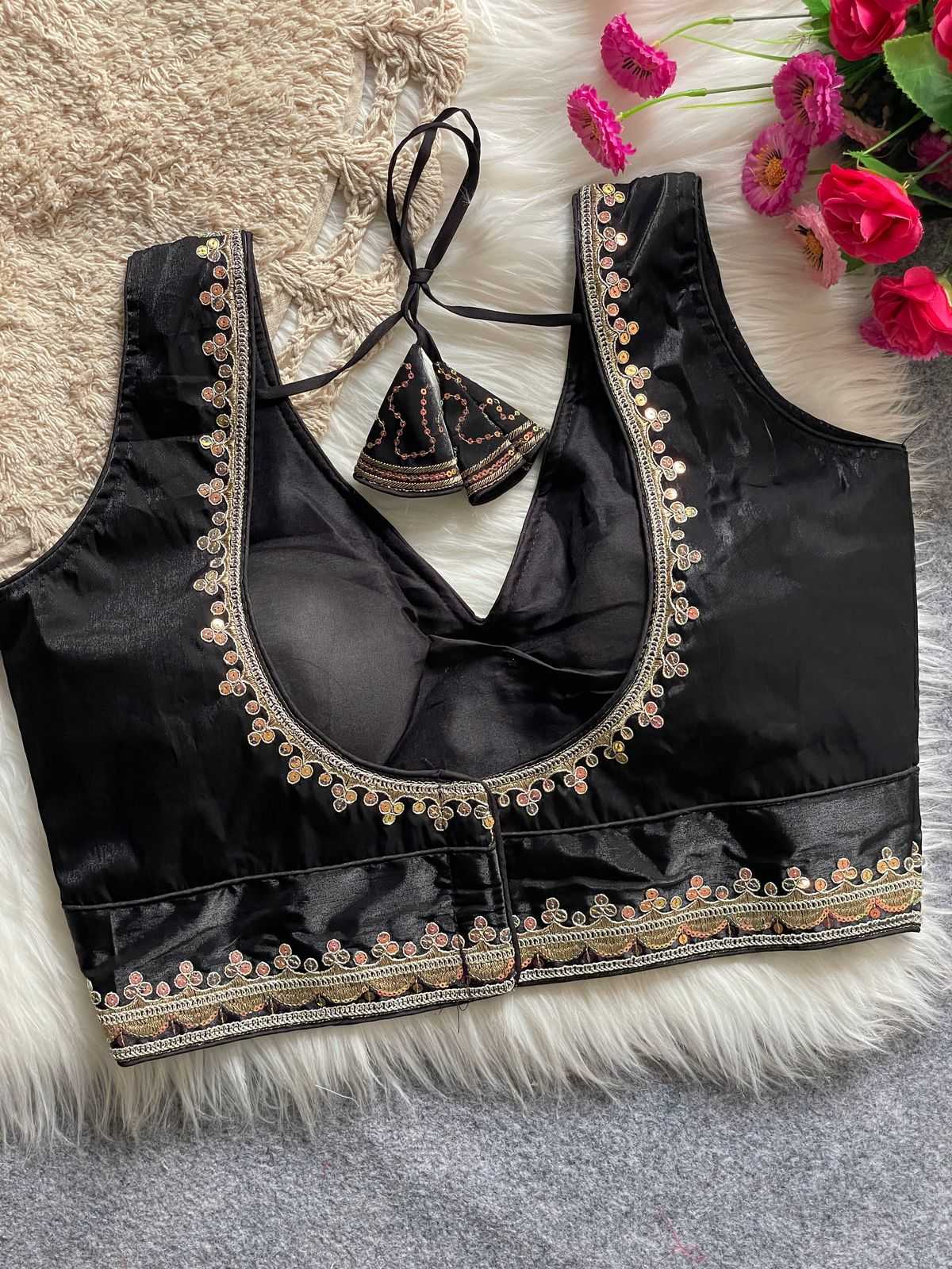 Ynf Cotton KESH426 SILA Readymade Blouses Wholesale Blouse Sequence Embroidery Blouse Designer Blouse Manufacturer
