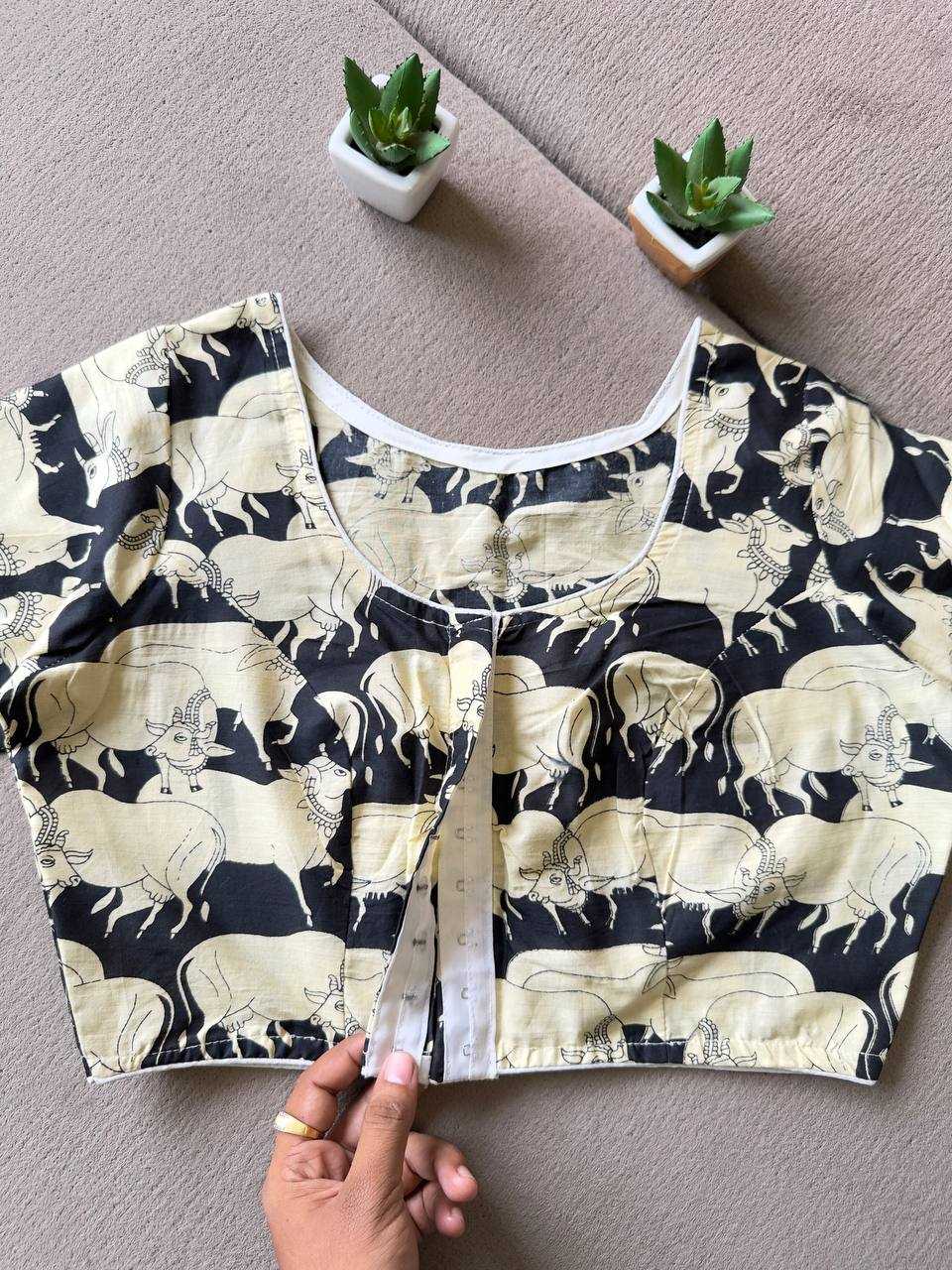 Ynf Cotton KESH437 60-60 Readymade Blouses Wholesale Printed Blouse Designer Blouse Cotton Blouse Manufacturer