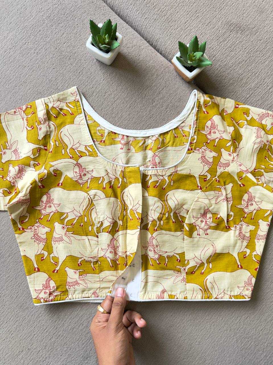Ynf Cotton KESH437 60-60 Readymade Blouses Wholesale Printed Blouse Designer Blouse Cotton Blouse Manufacturer
