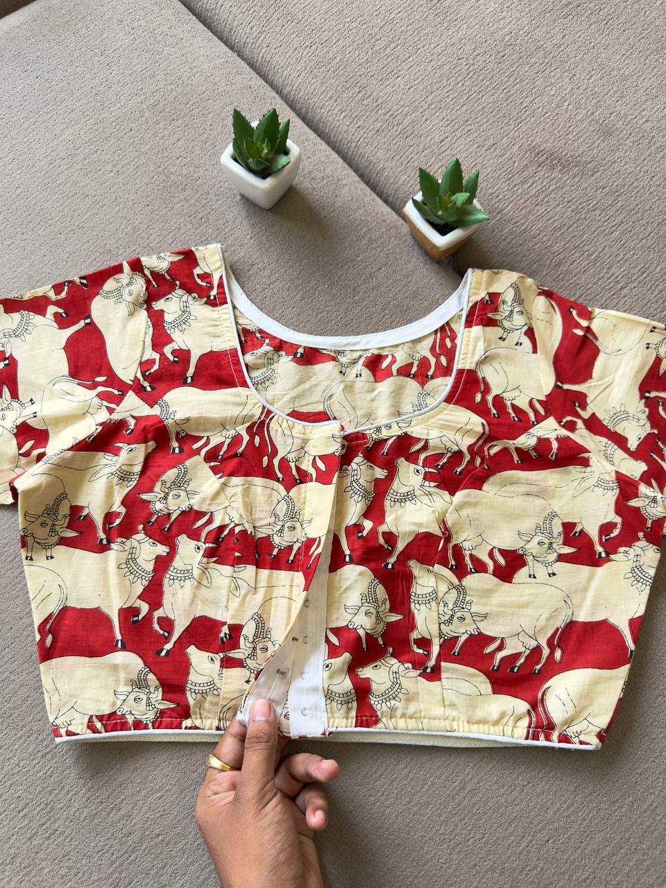 Ynf Cotton KESH437 60-60 Readymade Blouses Wholesale Printed Blouse Designer Blouse Cotton Blouse Manufacturer