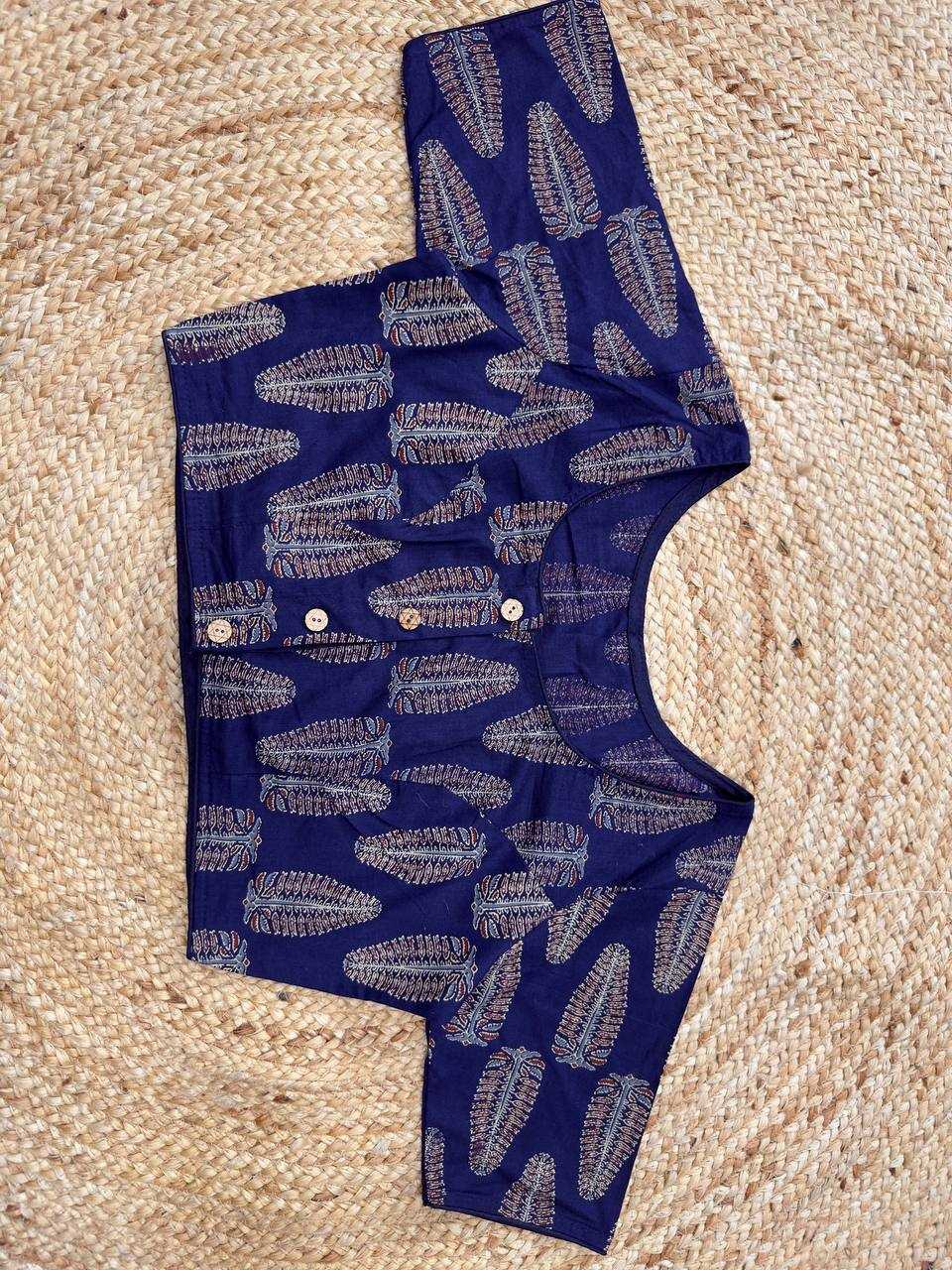 Ynf Cotton KESH437 Ajrakh Readymade Blouses Wholesale Blouse Designer Blouse Cotton Blouse Manufacturer