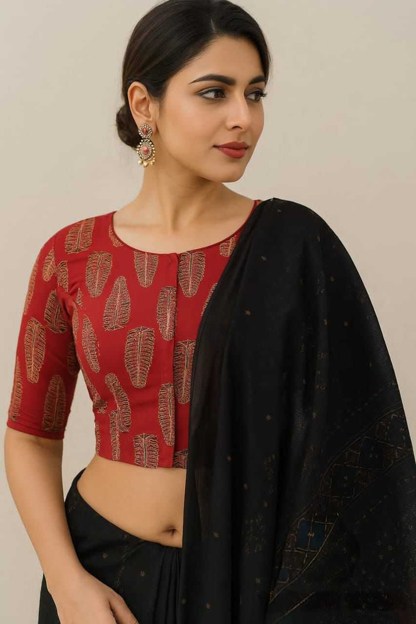 Ynf Cotton KESH437 Ajrakh Readymade Blouses Wholesale Blouse Designer Blouse Cotton Blouse Manufacturer