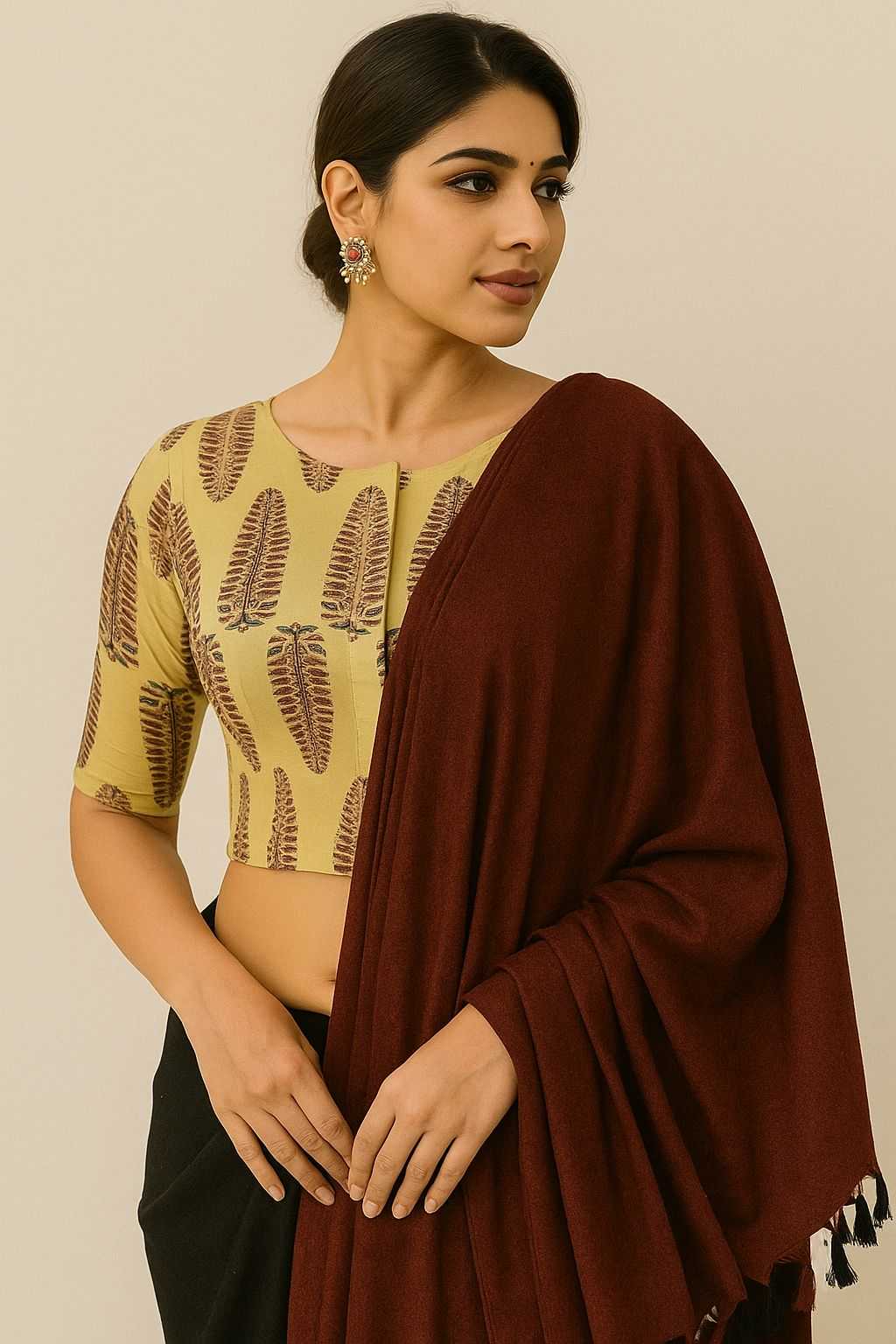 Ynf Cotton KESH437 Ajrakh Readymade Blouses Wholesale Blouse Designer Blouse Cotton Blouse Manufacturer