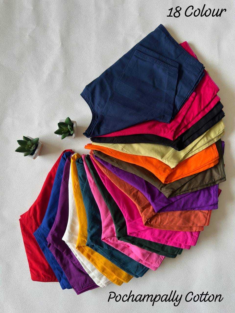Ynf Cotton KESH437 Pochampally Readymade Blouses Wholesale Blouse Designer Blouse Cotton Blouse Manufacturer