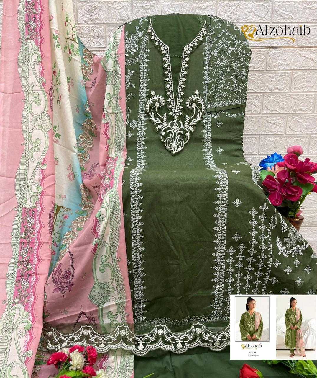 Ynf Cotton KESH444 AZ-1294 Suits & Dresses Wholesale Embroidery Suits Cotton Suits Designer Suits Manufacturer